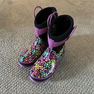 Girls Waterproof Daisy Boots